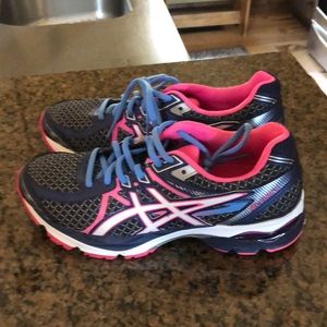 Asics Shoes - Asics SO5A gel flux 3- navy and pink Asics Shoes - Asics SO5A gel flux 3- navy and pink